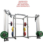 Pro 2x2 Power Rack w/ Multi Grip Pullup Bar