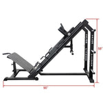 Leg Press - Hack Squat Combo Machine